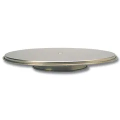 Rotating cake stand  stainless steel  D=300, H=38mm  metal.