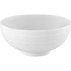 Salad bowl “Mar” ceramics 0.541l D=140,H=64mm white