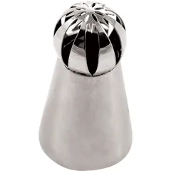 Pastry nozzle “Sphere”  stainless steel , H=57, L=32/22mm  metal.