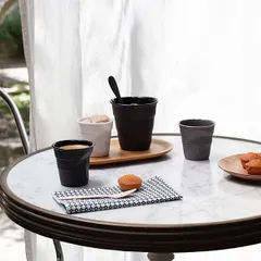 Стакан для эспрессо керамика 80мл D=65,H=60мм черный, изображение 4