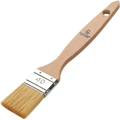 Pastry brush  wood, natural bristles , L=24, B=4cm  beige, metal.