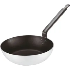 Frying pan aluminum, teflon D=360,H=90,L=665,B=360mm black,silver.