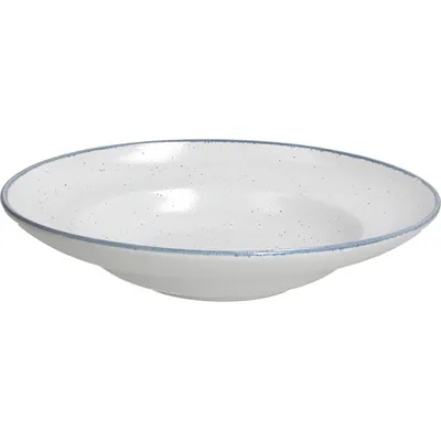 Тарелка для пасты «Органика» фарфор D=27см белый,синий, изображение 2