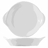 Блюдо «Кунстверк» для запекания фарфор 0,5л ,H=34,L=225,B=190мм белый
