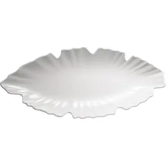 Serving dish “Leaf” plastic ,H=35,L=400,B=185mm white