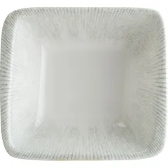 Соусник «Ирис» фарфор ,L=80,B=85мм белый,серый, изображение 2