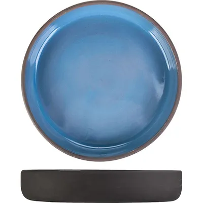 Салатник «Даск» керамика D=205,H=35мм серый,голуб., изображение 3