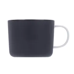 Чашка кофейная «Вейв» фарфор 140мл D=70/60,H=57,L=95мм черный, изображение 4