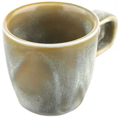 Coffee cup “Agave”  porcelain  100 ml  D=65, H=62mm  matte, green.