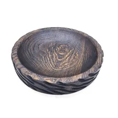 Блюдо для подачи дуб D=260,H=45мм тем.дерево