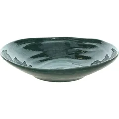 Тарелка глубокая «Органика Грин» фарфор ,L=25,B=25см зелен.