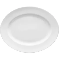 Блюдо «Монако Вайт» овальное фарфор ,H=2,L=28,B=22см белый