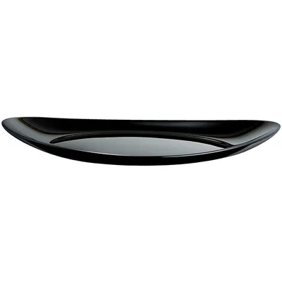 Тарелка «Эволюшн Блэк» для стейка стекло ,H=3,L=30,B=26см черный, изображение 3