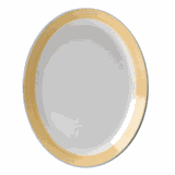 Блюдо «Рио Йеллоу» овальное фарфор ,L=28,B=21,5см белый,желт.