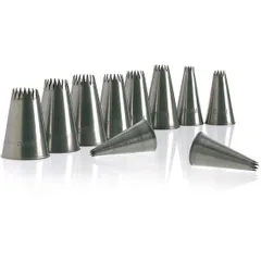 Set of pastry nozzles “Star”[2 pcs] stainless steel D=35/18,H=50,L=115,B=60mm metal.