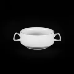 Бульонная чашка «Chan Wave Classic» фарфор 300мл D=11см белый