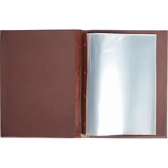 Папка-меню А4 кожа ,L=32,5,B=25см коричнев., изображение 2