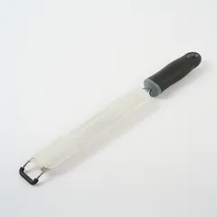 Терка с ручкой сталь нерж.,пластик ,L=390/220,B=35мм металлич.,черный, изображение 4