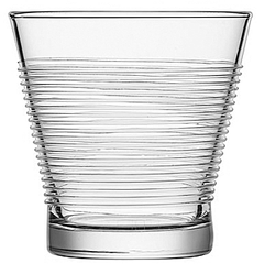 Old fashion "Looping" glass 340ml D=93/79,H=66mm clear.