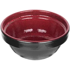 Salad bowl “Milky Way red”  porcelain  300ml  D=13cm  red, black