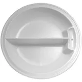 Гастроемкость с разделителем фарфор D=39,H=6см белый