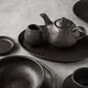 Чайник заварочный «Оникс» фактурный керамика 0,6л ,H=11,L=13см черный, Объем по данным поставщика (мл): 600, изображение 3