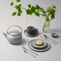 Чайник заварочный «Сейко» фарфор 1,05л ,H=10,B=15см серый, изображение 4