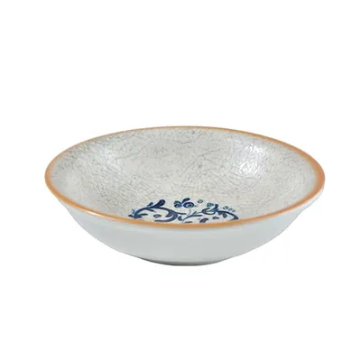 Салатник «Виенто» фарфор 220мл D=130,H=38мм белый,синий