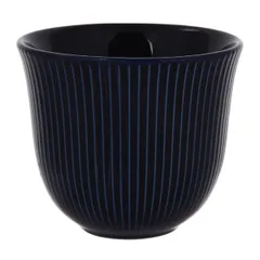 Стакан для горячих напитков фарфор 80мл черный