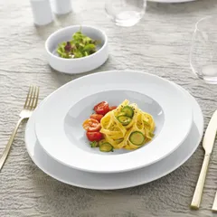 Тарелка глубокая «Омниа» сталь нерж. D=26см белый, изображение 2