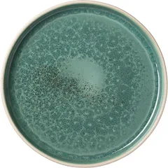 Dish “Erboso Reativo”  porcelain  D=280, H=35mm  turquoise, beige.