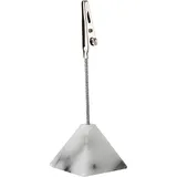 Клипса-держатель д/карточек (+15 белых карточек и 15 черных 10*8 см)[4шт] мрамор ,H=100,L=35,B=35мм 