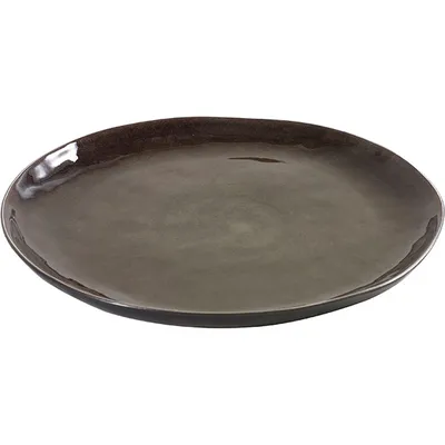 Блюдо «Пьюр» керамика D=34см серый, изображение 3