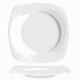 Тарелка «Жансан» квадратная фарфор ,L=25,5,B=25,5см белый