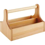 Portable basket for bottles wood ,H=18,L=25,B=15cm