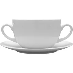 Saucer “Nadya”  porcelain  D=18.5 cm  white