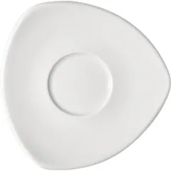 Saucer “Options” porcelain ,L=10cm white