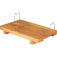 Serving board with holders  oak , H=5, L=35, B=25cm  St. tree