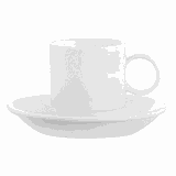 Coffee cup “Dyring”  porcelain 90ml D=56,H=60mm white