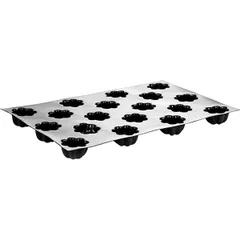 Форма кондитерская «Шарлотка» [18 ячеек] силикон,стеклопласт. D=78,H=40,L=600,B=400мм черный, изображение 2