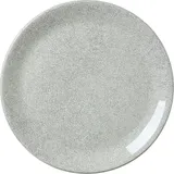 Plate “Ink Gray” small  porcelain  D=20.2 cm  white, gray