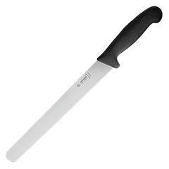 Knife for thin slicing  stainless steel, plastic , L=41/27, B=3cm  black, metallic.