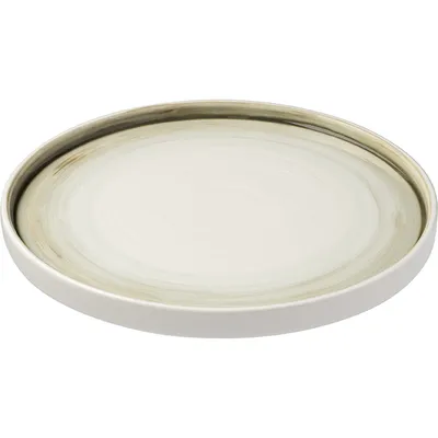 Тарелка «Айсио» с высоким бортом фарфор D=225,H=17мм белый,серый, изображение 2