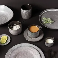 Сливочник «Млечный путь» фарфор 50мл D=65мм черный,серый, изображение 2