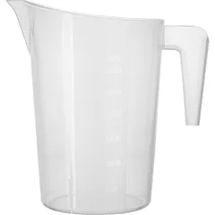 Стакан мерный с ручкой пластик 3л ,H=26,L=24,B=17см белый, изображение 2