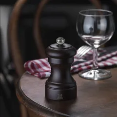 Мельница для соли «Бистро» металлический механизм бук D=52,H=100мм шоколад., изображение 2