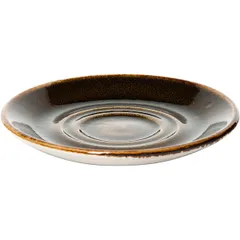 Блюдце «Крафт Браун» фарфор D=145/70,H=17мм коричнев., изображение 2