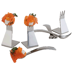 Набор столовых приборов вилки для канапе 3+3[6шт] сталь нерж.