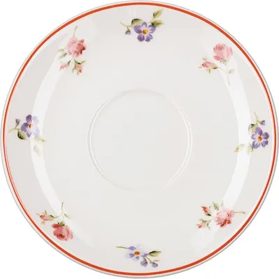 Набор посуды «Поэма Камарг» кофейная пара (чашка + блюдце)[6шт] фарфор 100мл D=6/12,H=5см белый,розо, изображение 3