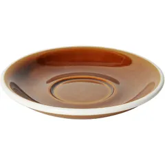 Saucer “Egg”  porcelain  D=15.5 cm  terracotta